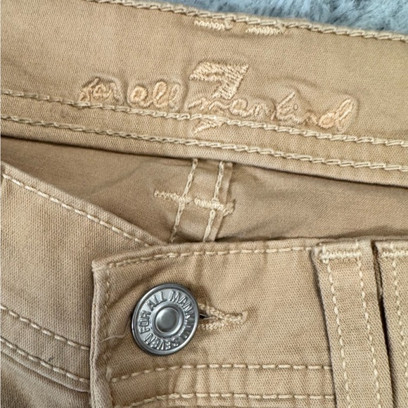 7 For All Mankind Rocker Jeans 26 Ultra Low Rise Bootcut Flare Y2K Made in USA - Picture 9 of 15